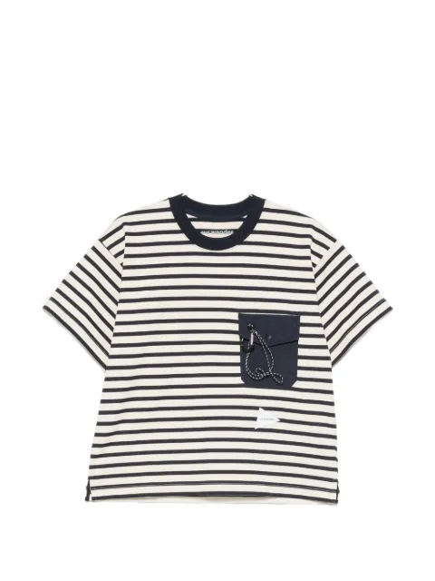 and Wander stripe-pattern pocket T-shirt