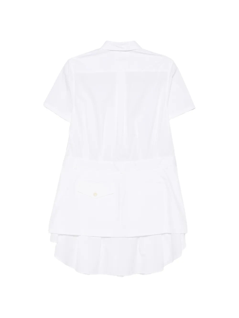 Noir Kei Ninomiya Gelaagde mini-jurk Wit