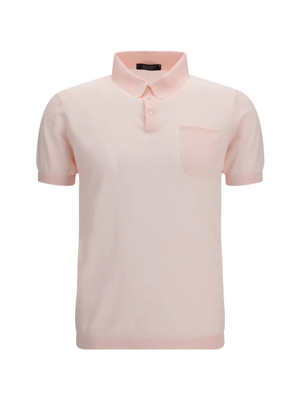 Aragona chest-pocket short-sleeve polo shirt - Rosa