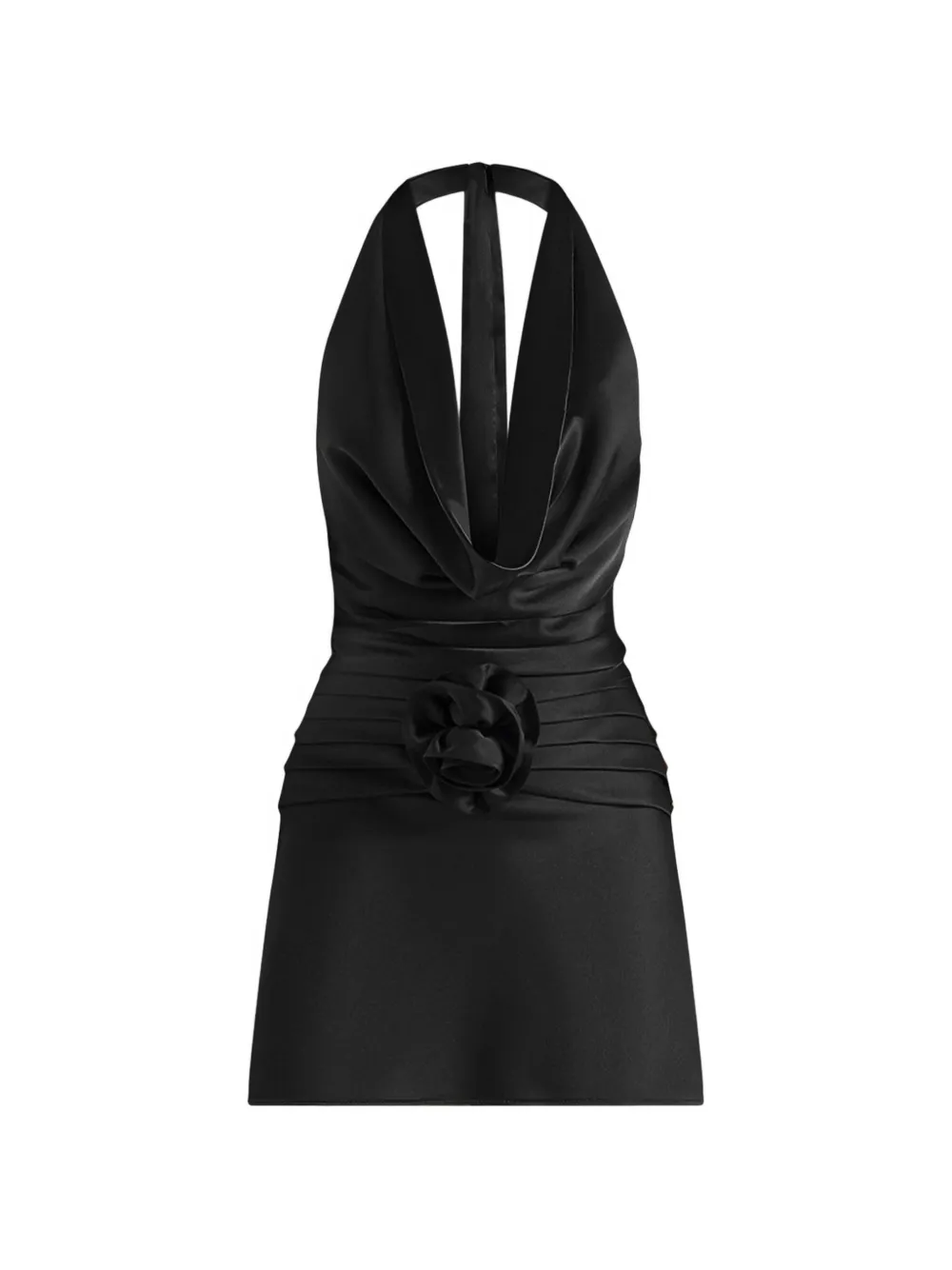 Manière De Voir Christelle rosette-detail mini dress - Nero