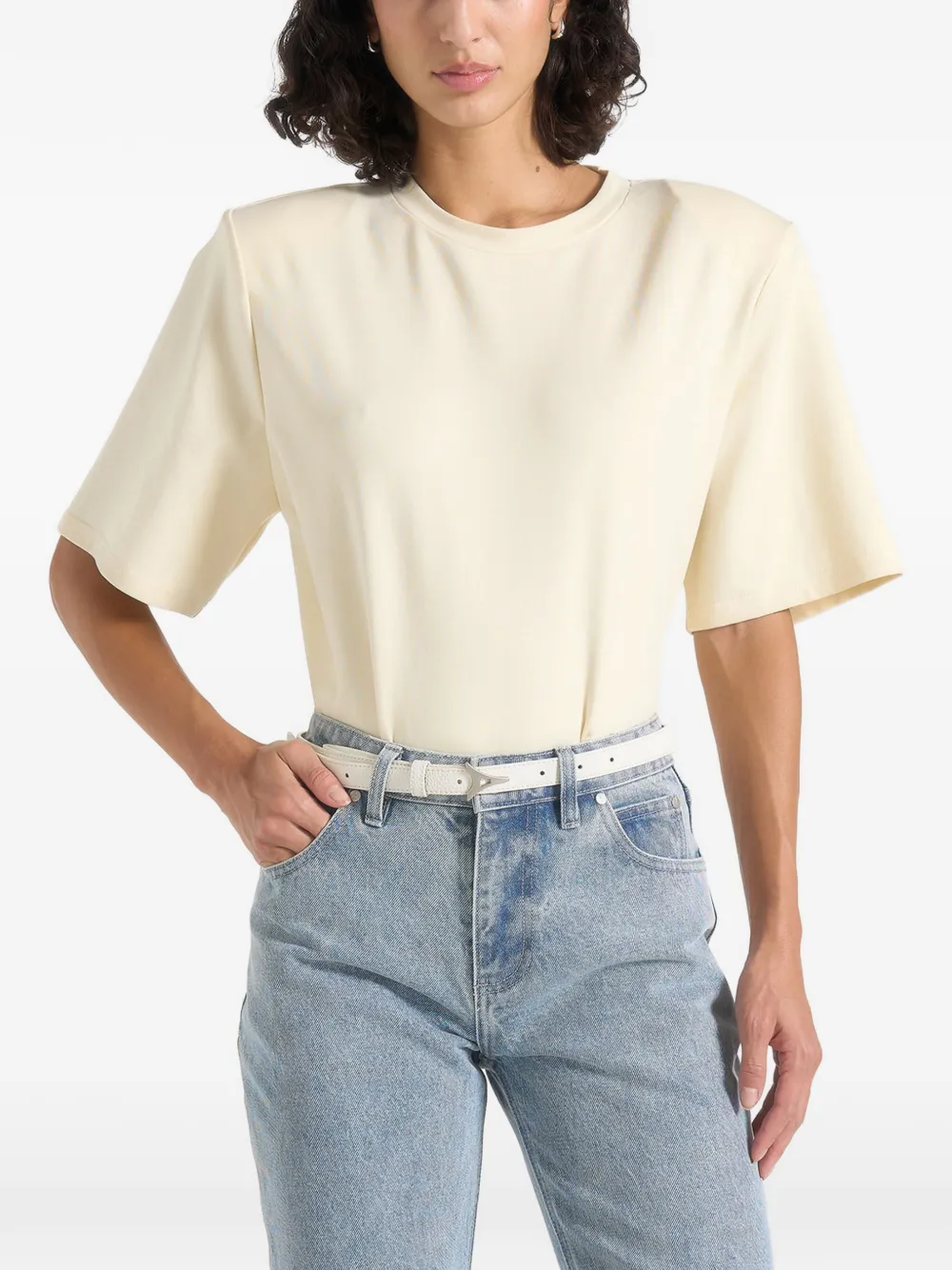 Manière De Voir Mia short-sleeve bodysuit - Toni neutri