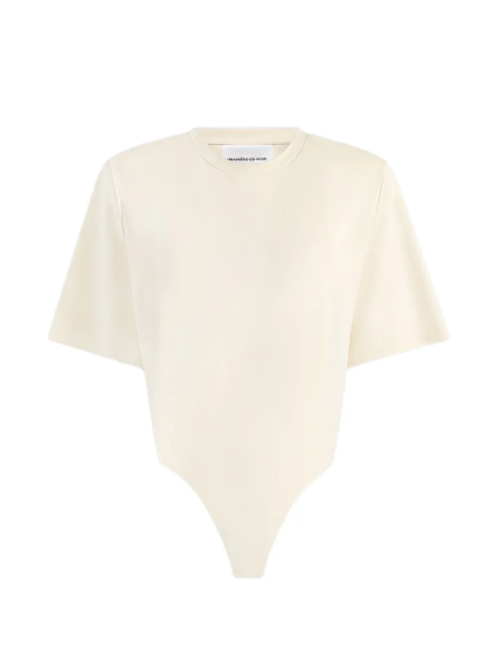 Manière De Voir Mia short-sleeve bodysuit - Toni neutri