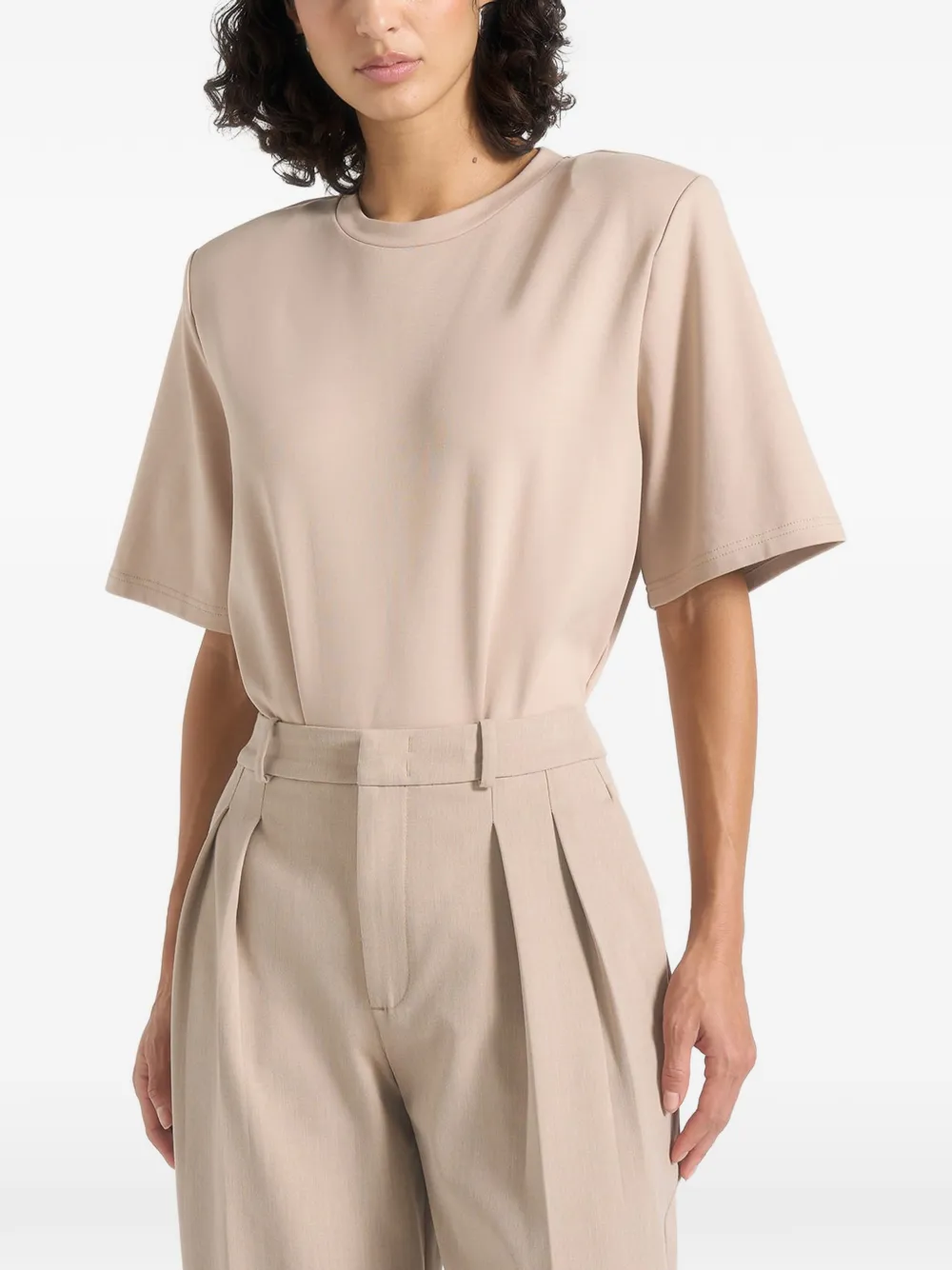 Manière De Voir Mia short-sleeve bodysuit - Toni neutri