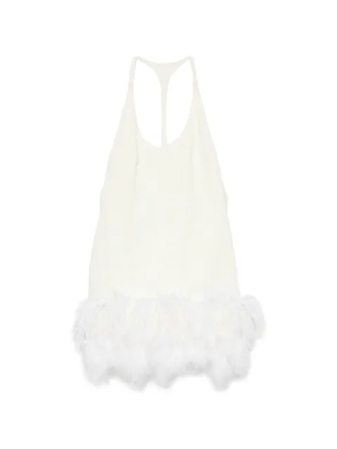 Vestiaire d'un Oiseau Libre フェザートリム ドレス
