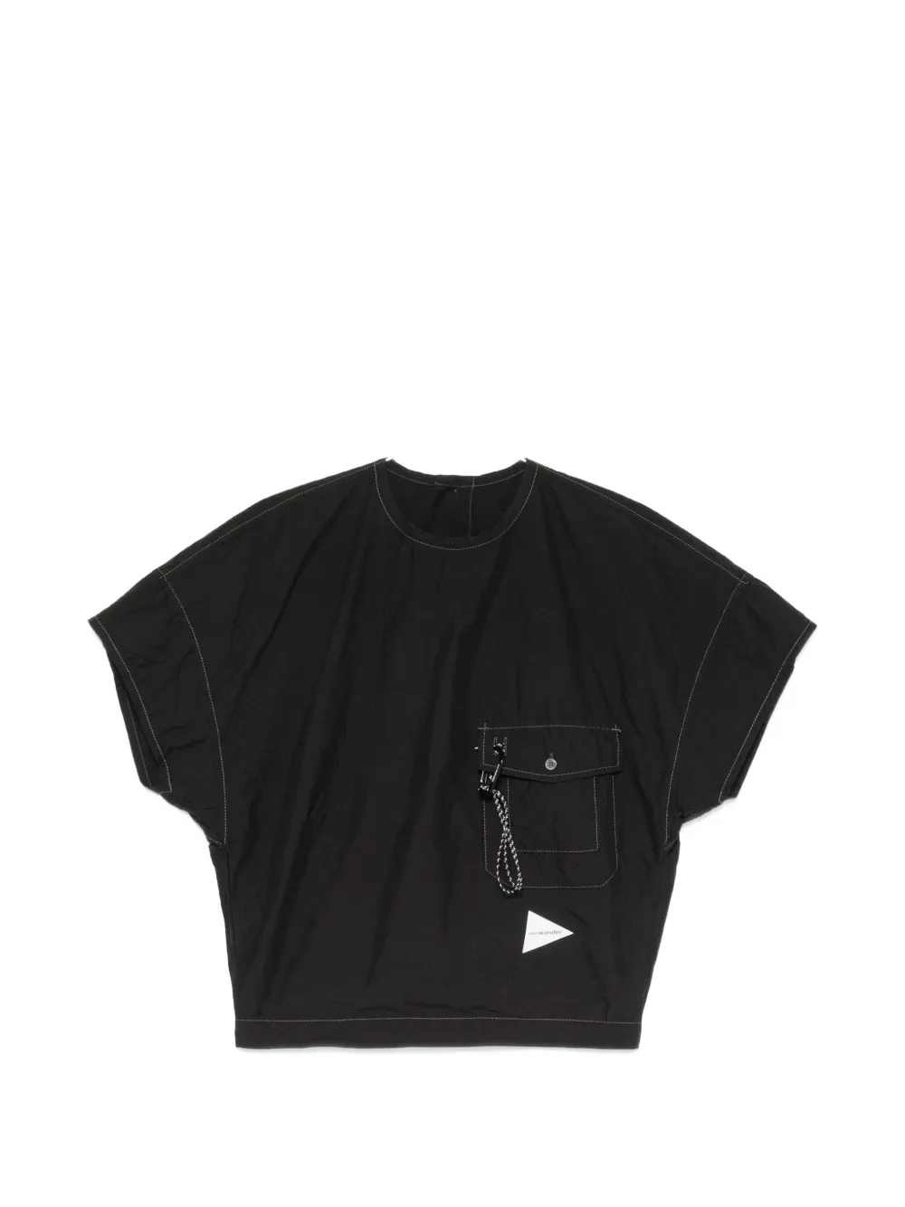and Wander Cordura typewriter blouse - Nero