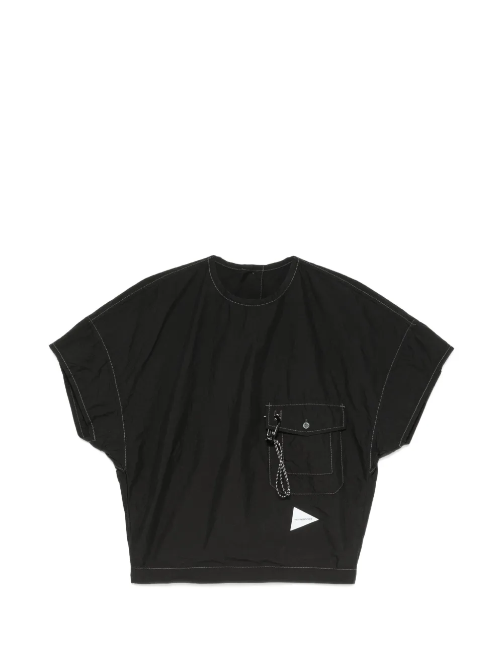 and Wander Cordura typewriter blouse - Nero