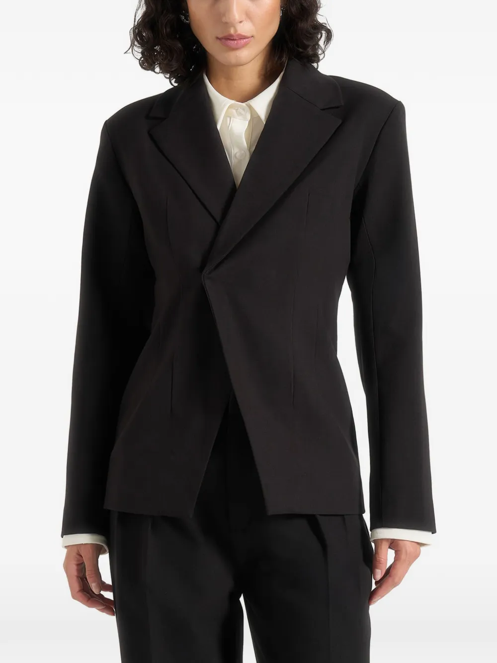 Manière De Voir Beatrice getailleerde blazer Zwart
