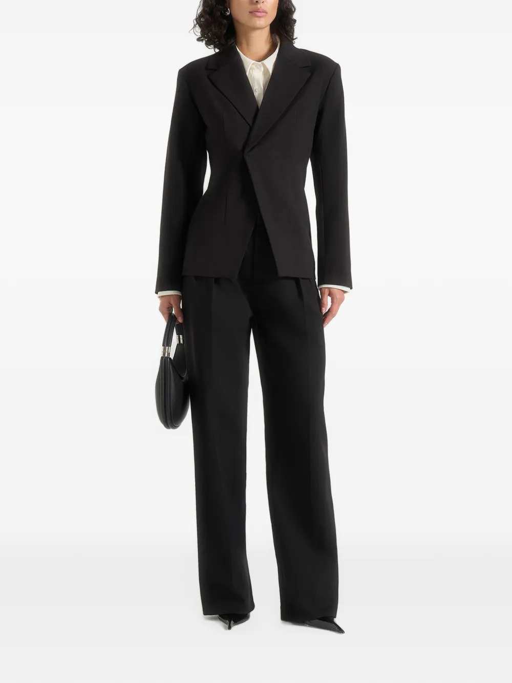 Manière De Voir Beatrice getailleerde blazer Zwart