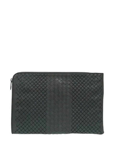 Bottega Veneta Pre-Owned 2012-2026 Nappa Intreccio Imperatore Zip clutch bag