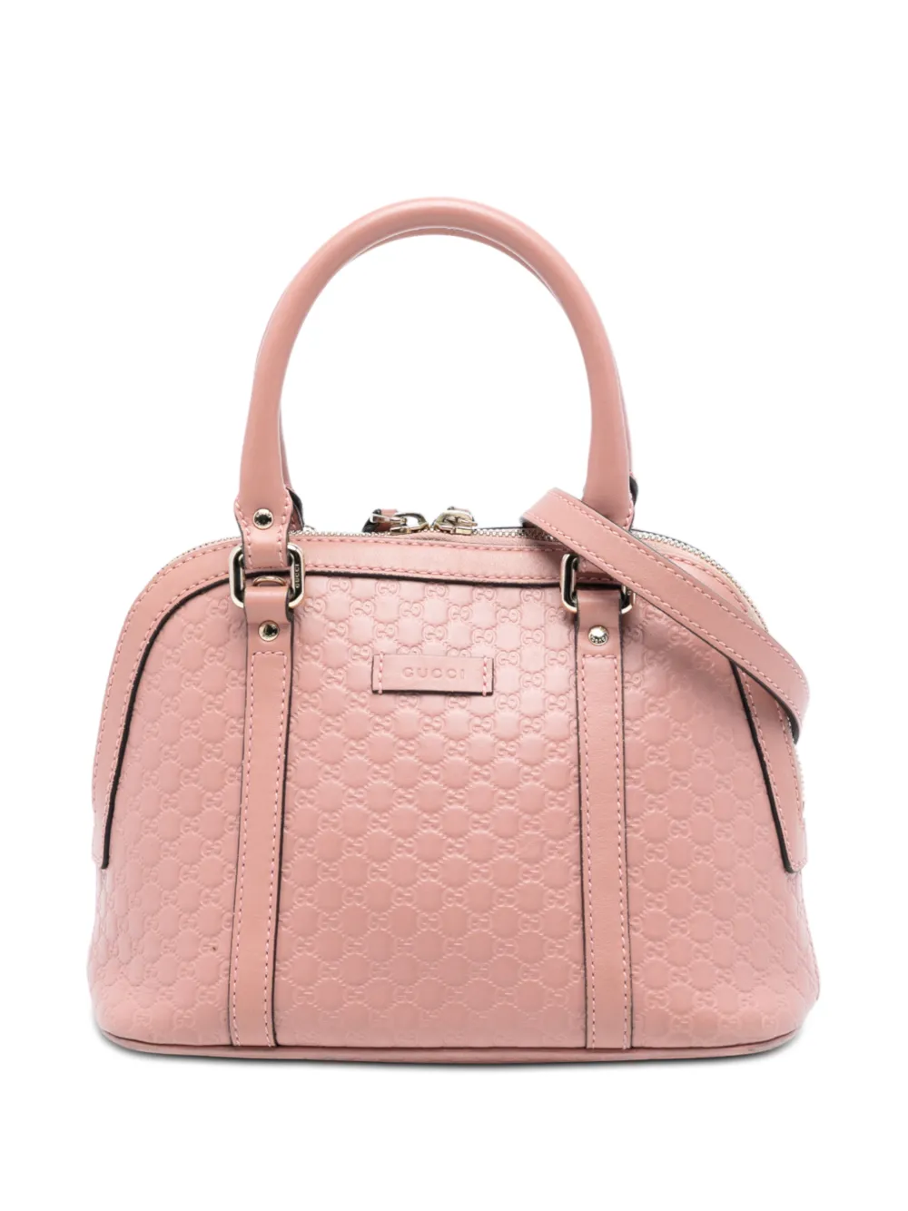Gucci Pre-Owned 2016-2026 Mini Microguccissima Dome satchel - Rosa
