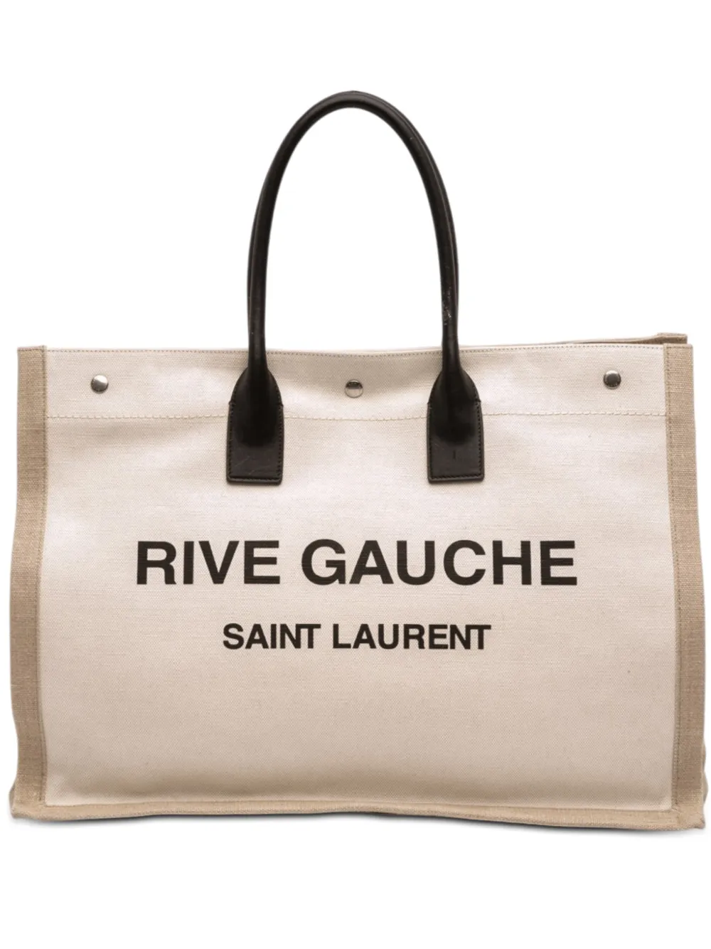 Saint Laurent Pre-Owned 2021 Canvas Rive Gauche tote bag - Marrone