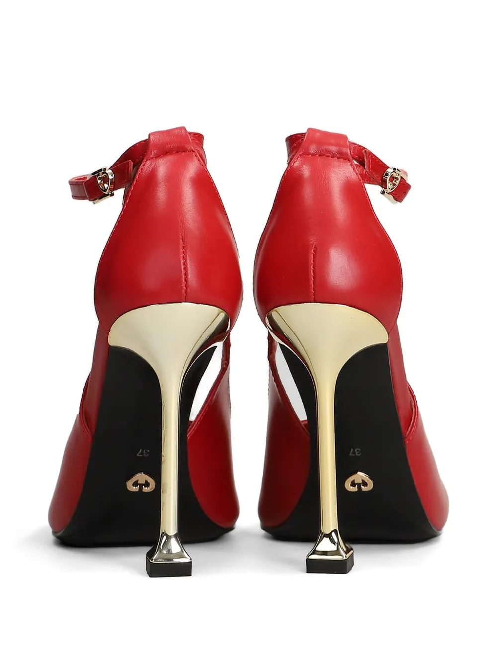 Gold & Rouge Biscuit sandalen met enkelbandje Rood