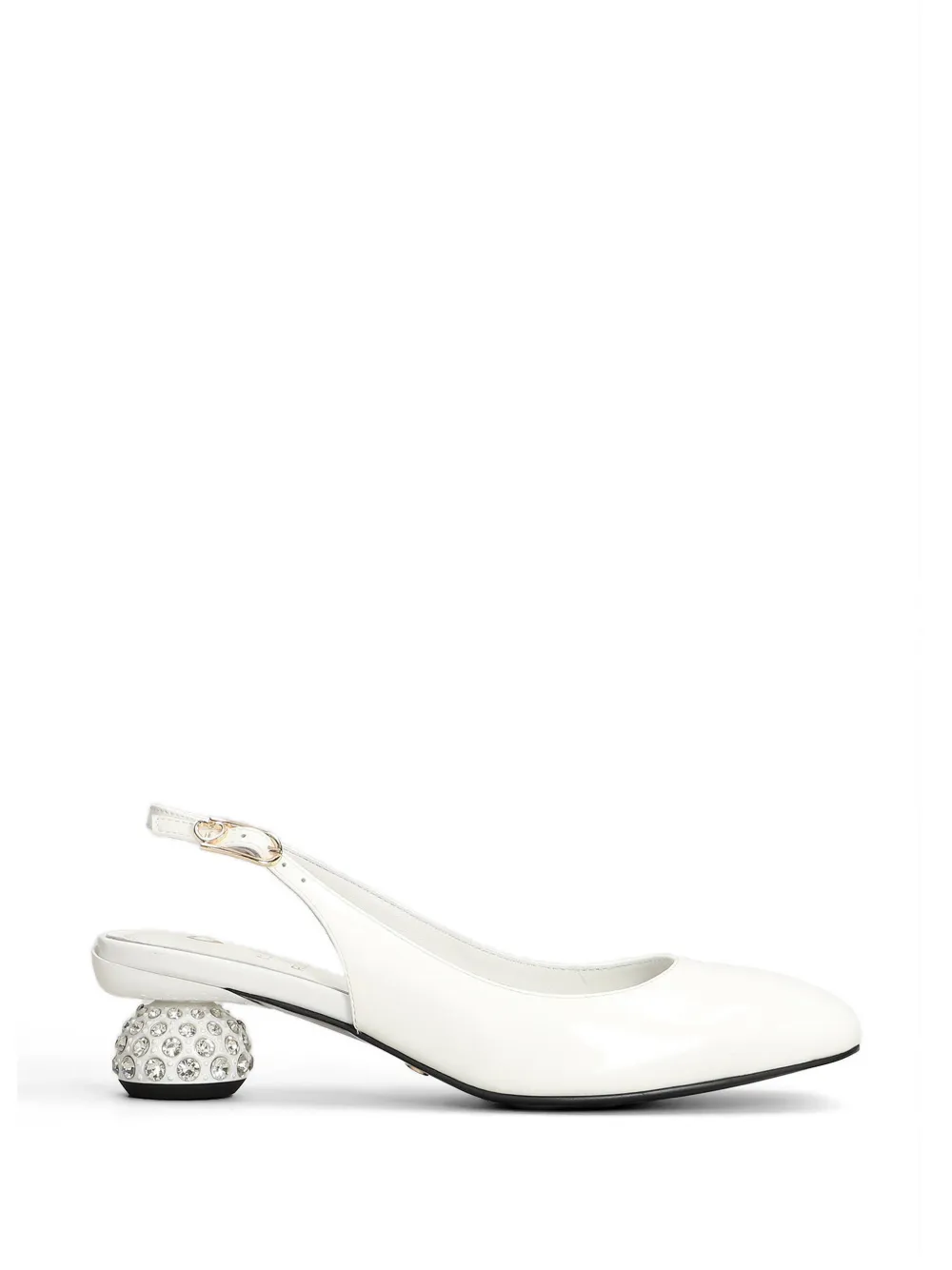 Gold & Rouge Joy crystal-embellished slingback pumps