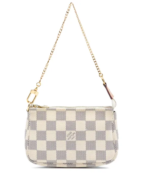Louis Vuitton Pre-Owned 2020 Damier Azur Mini Pochette Accessoires handtas