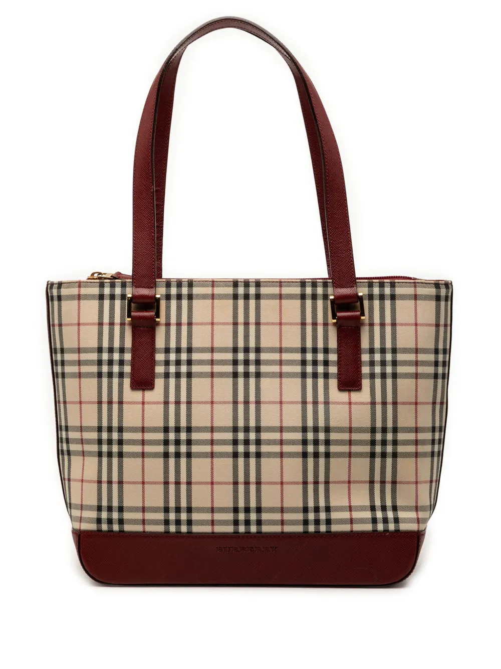 Burberry Pre-Owned 2000-2017 House Check Canvas tote bag - Rosso