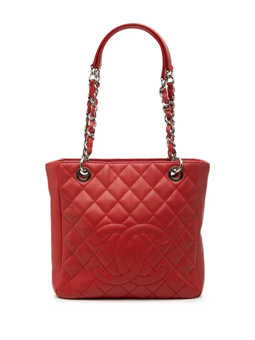 CHANEL Pre-Owned 2011 Caviar Petite Shopping tote bag - Rosso