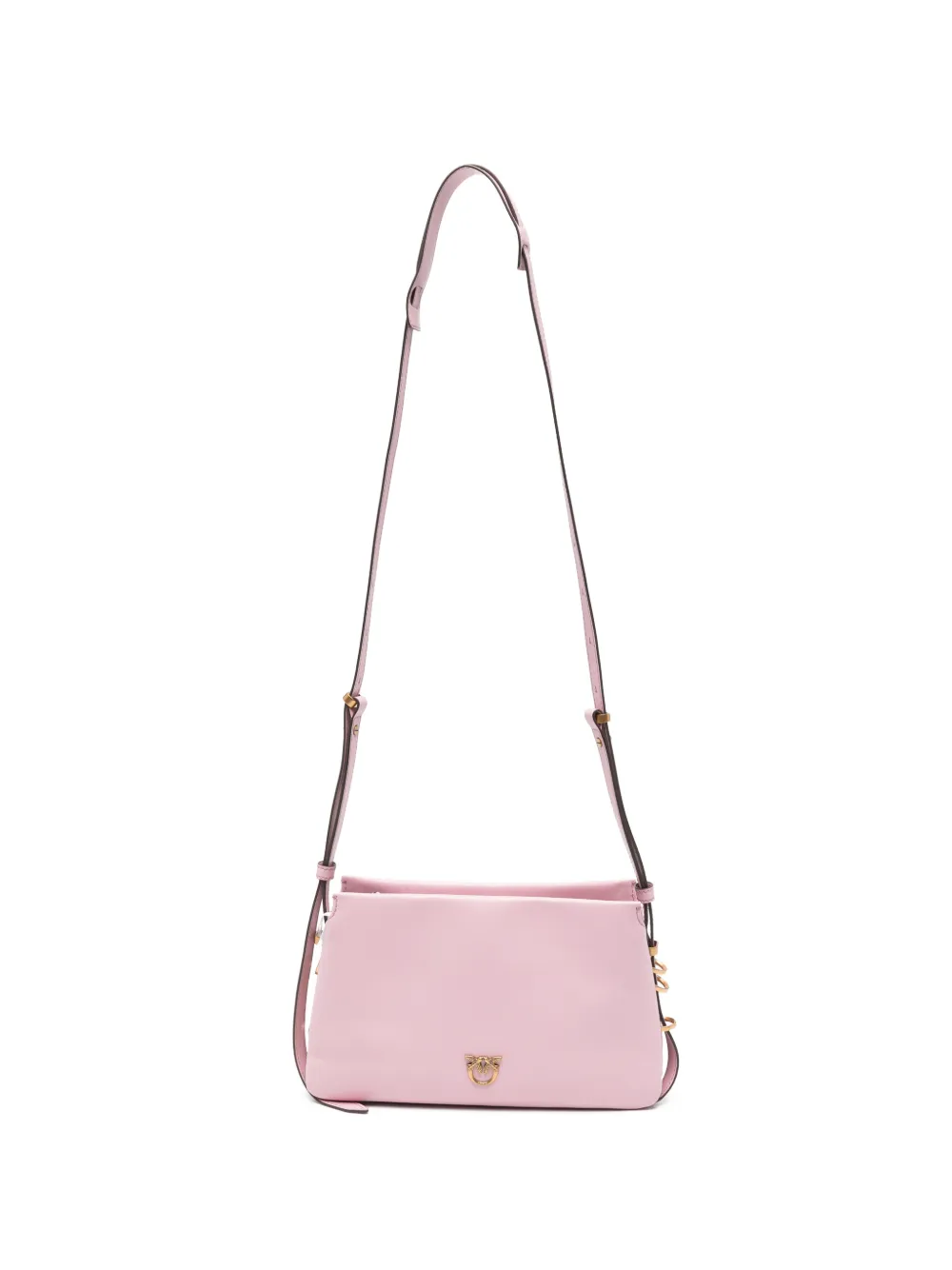 PINKO mini Triplet Love Birds leather shoulder bag - Rosa