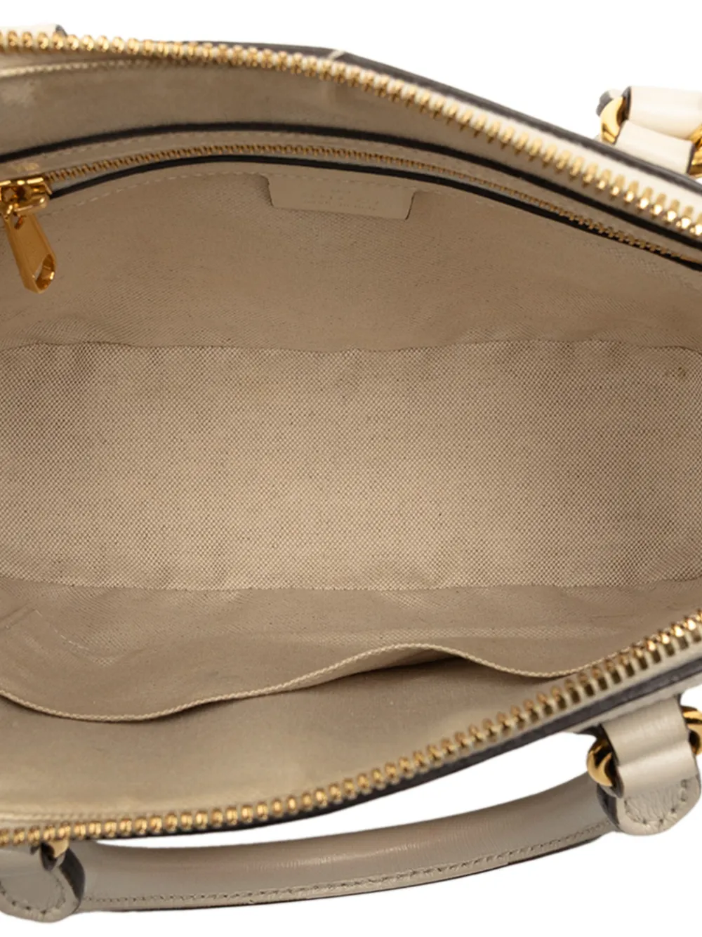 Gucci Pre-owned 2000-2015 Small GG Supreme Horsebit 1955 Satchel in Neutrals, view 5