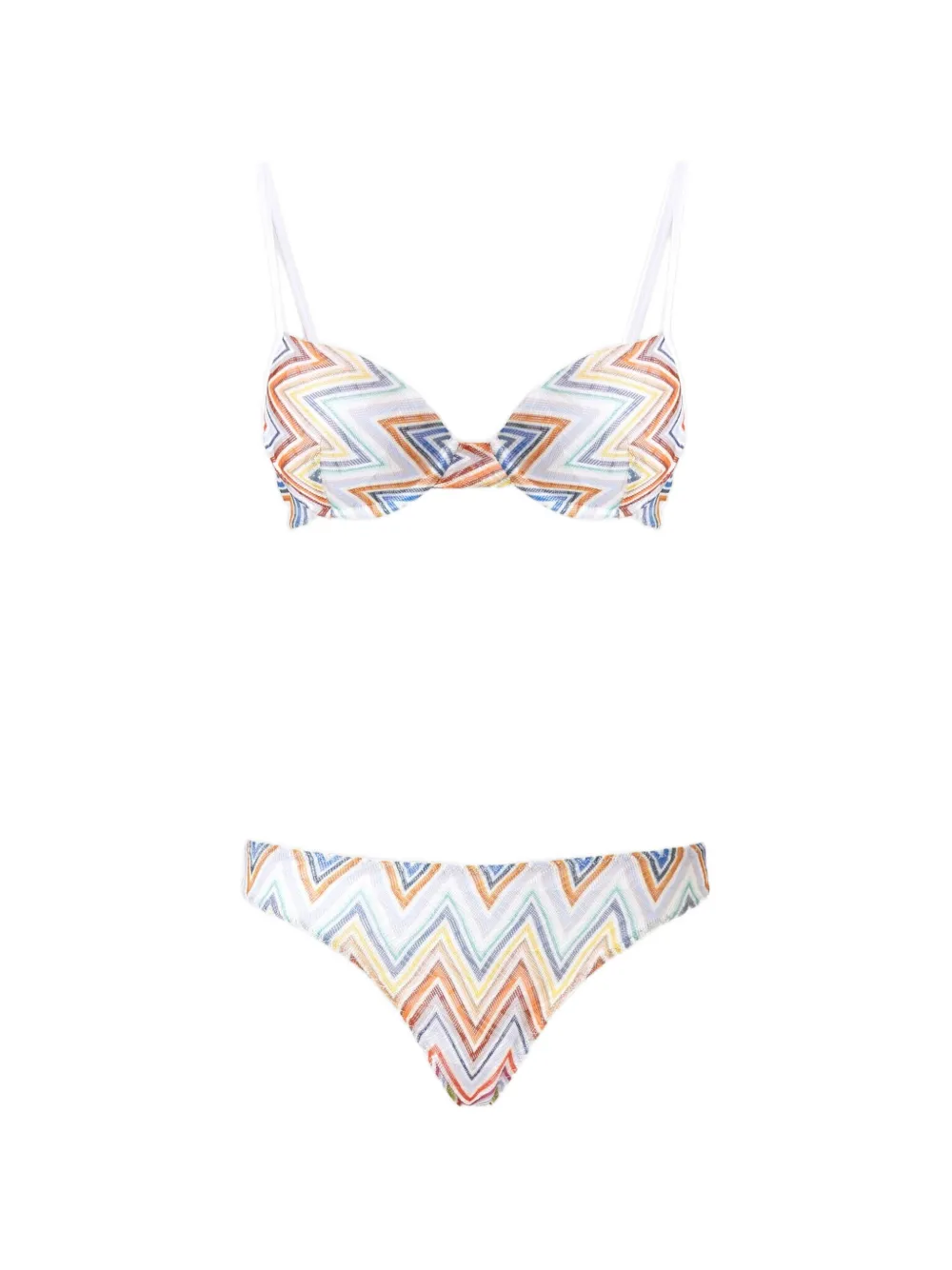 Missoni zigzag-print bikini - White