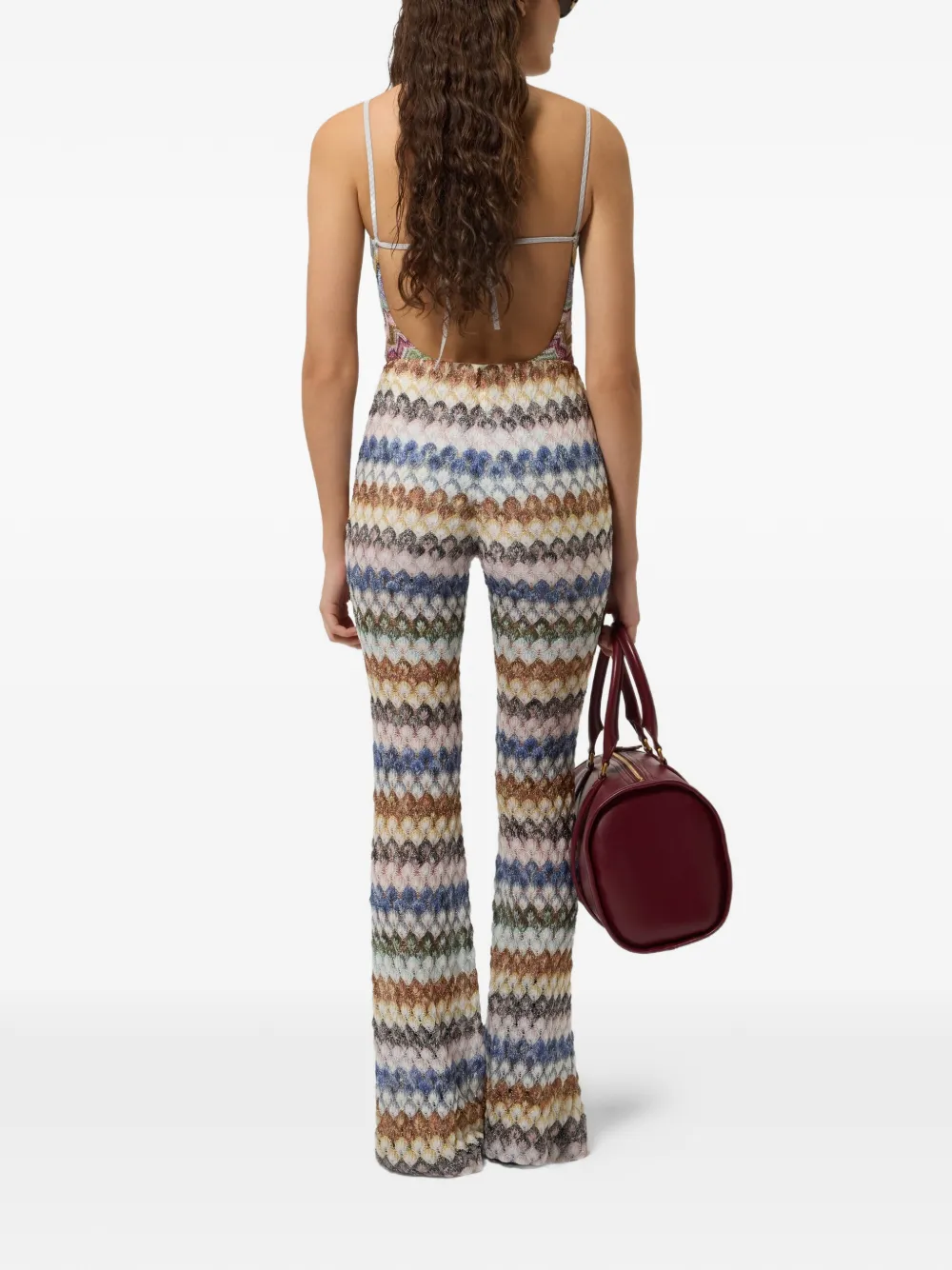 Missoni Flared broek met dégradé kant Beige