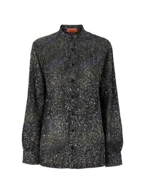 Missoni camisa bordado con lentejuelas