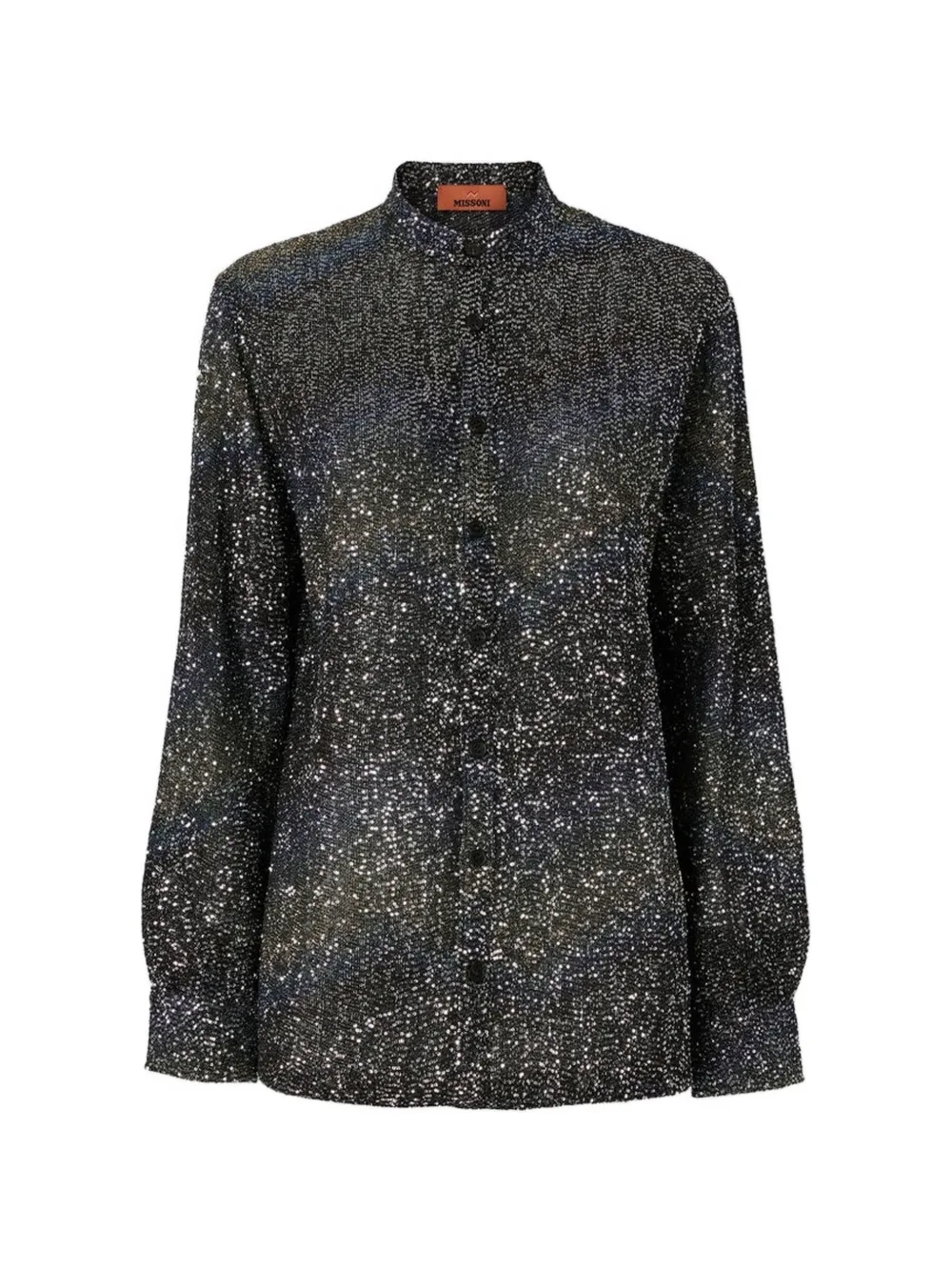 Missoni Oversized Shirt with Sequin Applications in Black