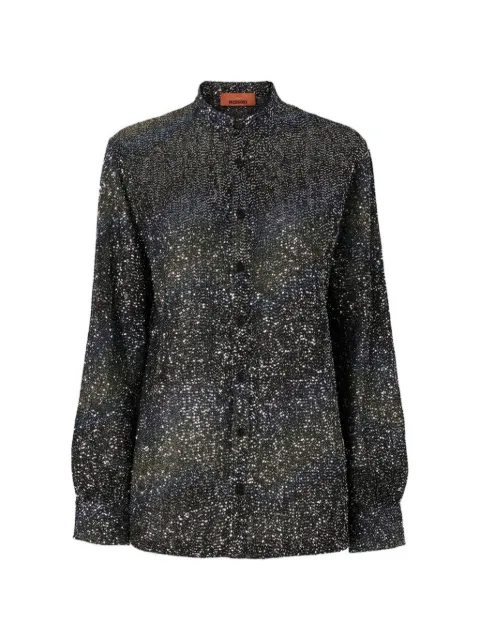 Missoni camisa bordado con lentejuelas