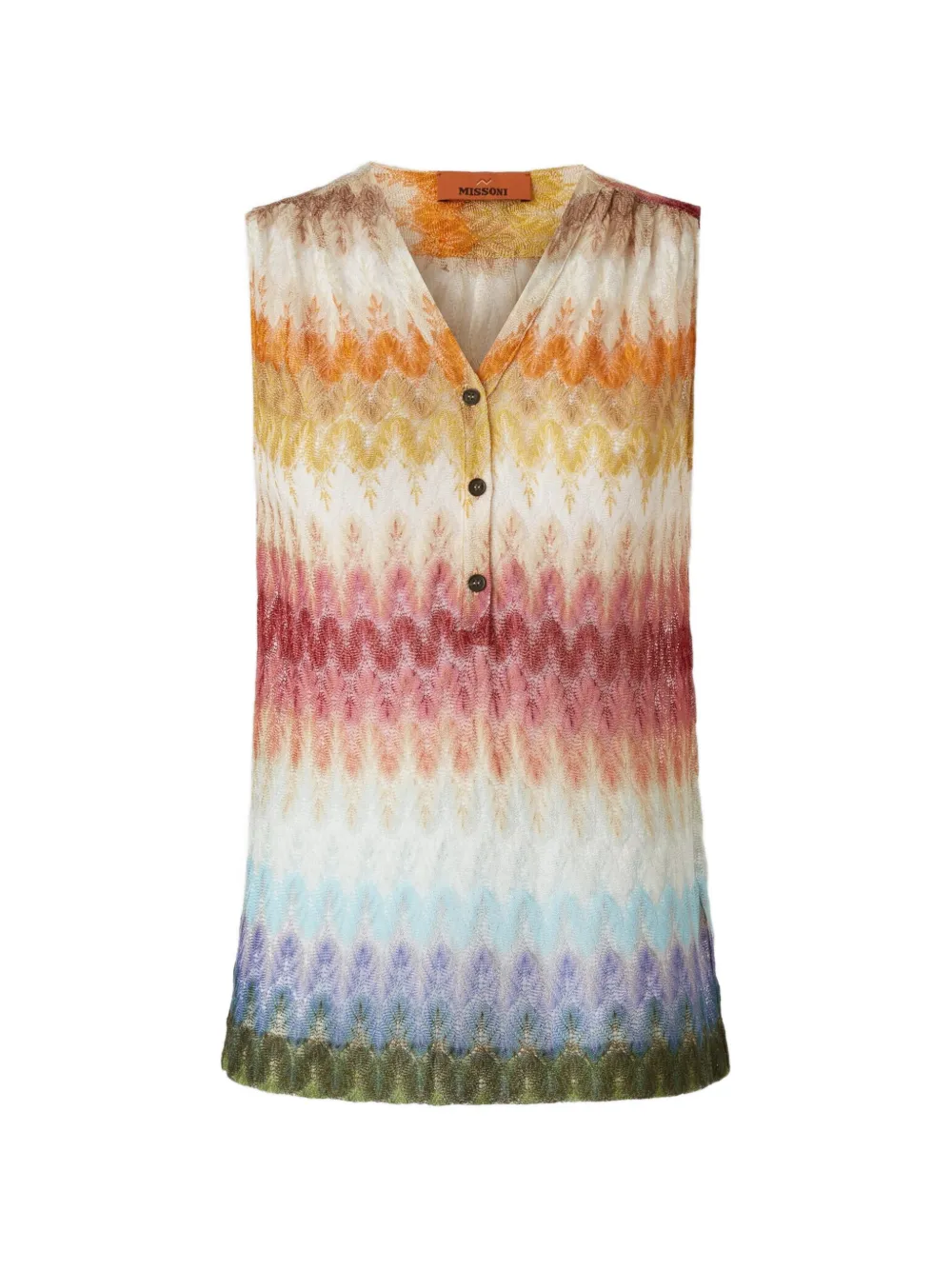 Missoni Top smanicato con motivo a zigzag - Toni neutri