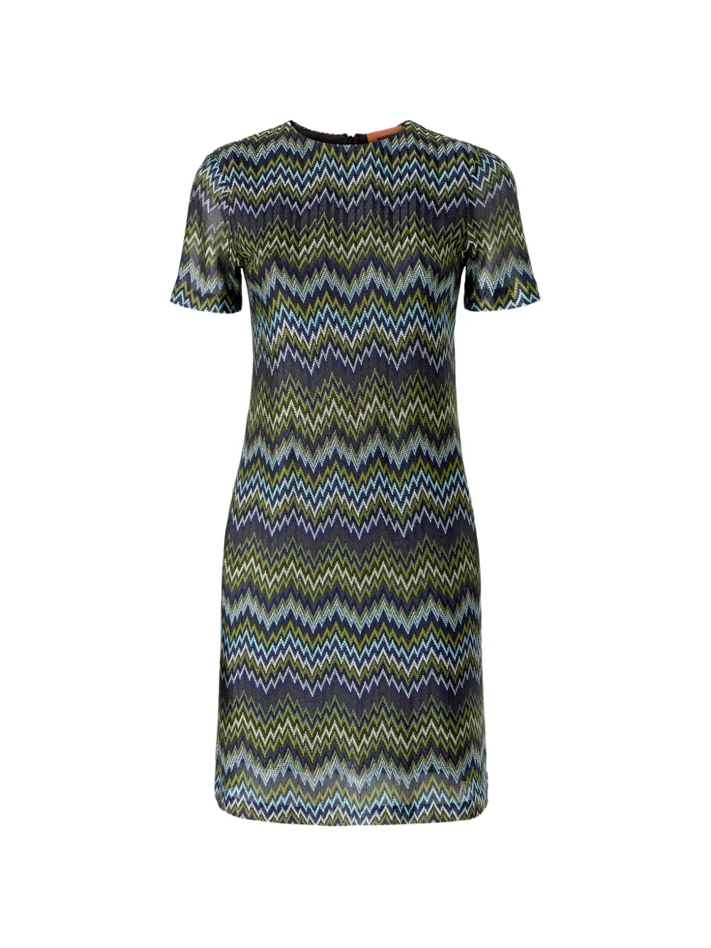 Missoni short-sleeve viscose mini dress - Blu
