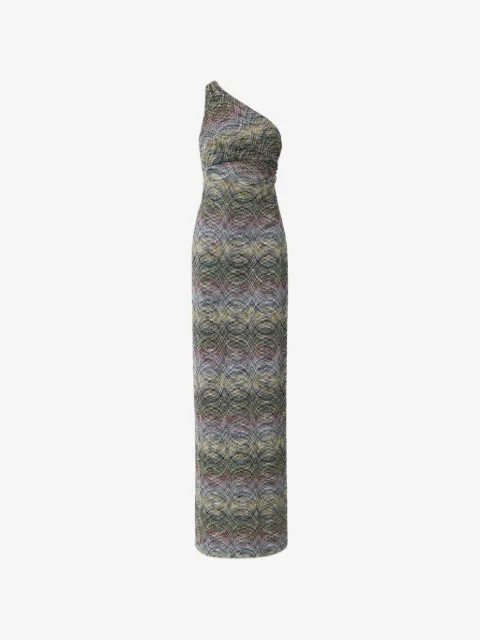 Missoni one-shoulder knit dress