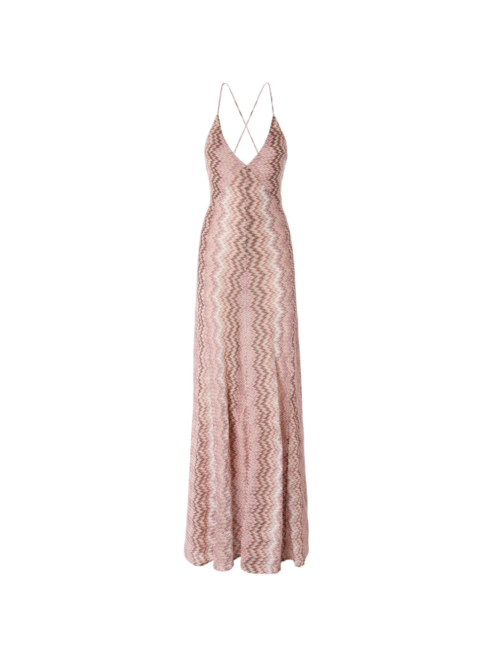 Missoni long viscose dress with snake motif - Rosa