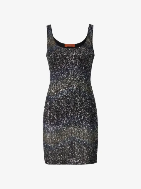 Missoni sequin-embellished zig-zag mini dress