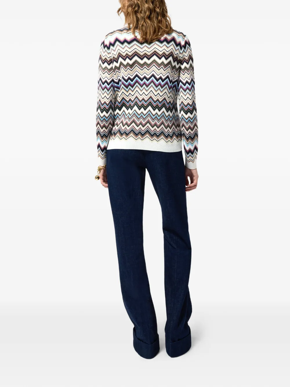 Missoni Coltrui met zigzagpatroon Wit