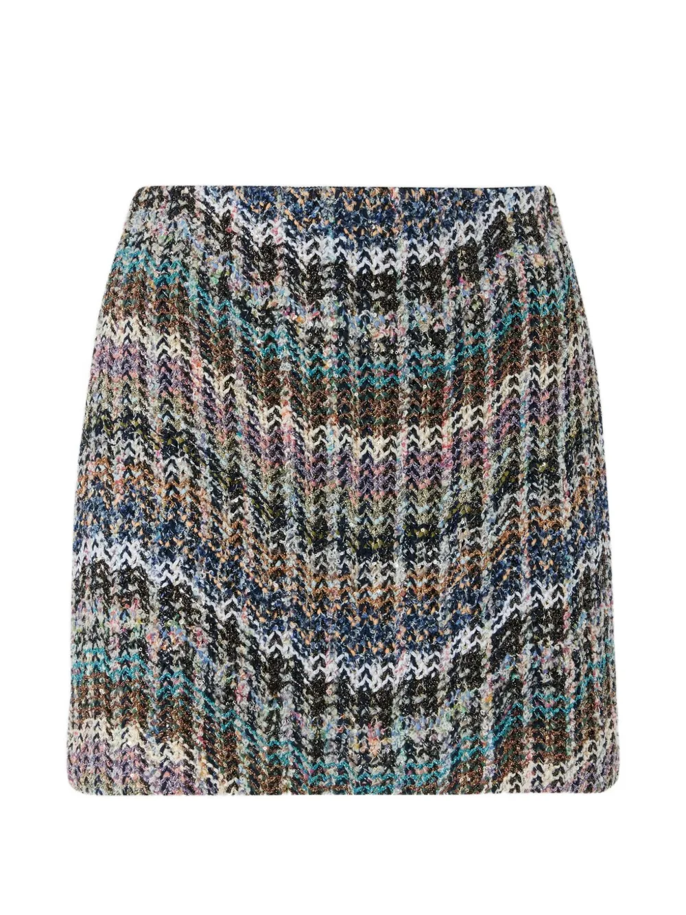 Missoni Zigzag-knit sequin-embellished skirt - Nero