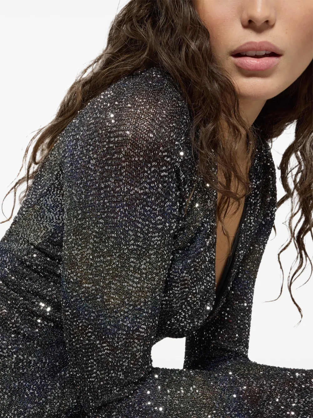Missoni Jurk verfraaid met pailletten Zwart