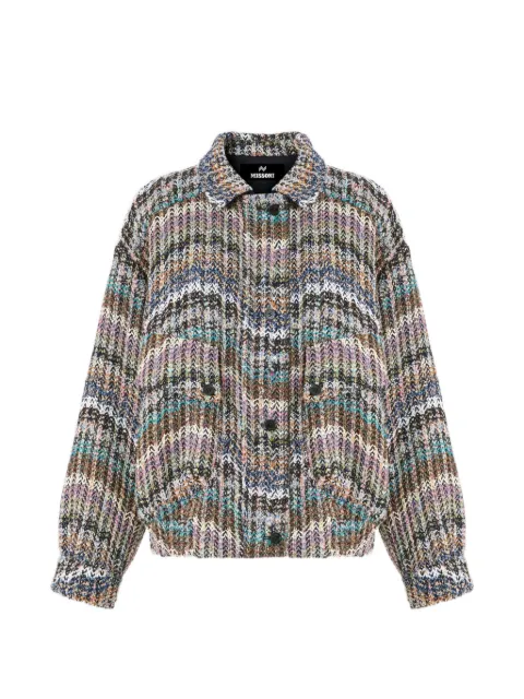 Missoni Zigzag-knit sequin-embellished jacket