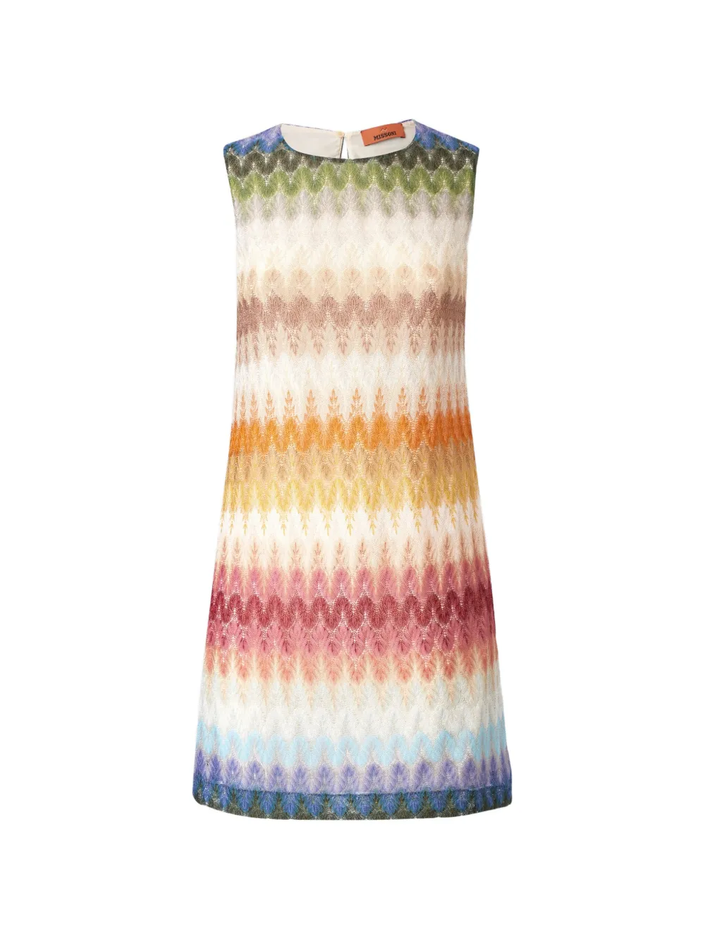 Missoni sleeveless dégradé viscose mini dress - Toni neutri
