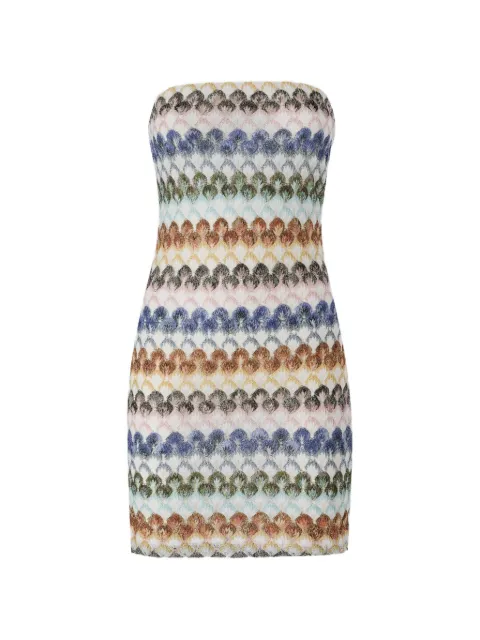 Missoni bustier mini dress with lace motif