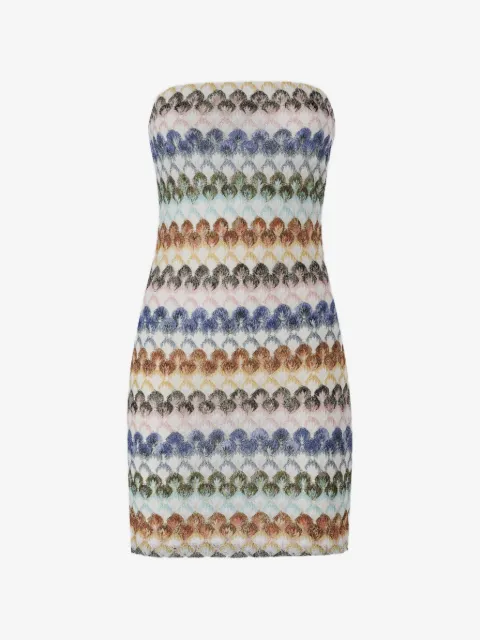 Missoni 蕾丝图案紧胸衣式迷你连衣裙