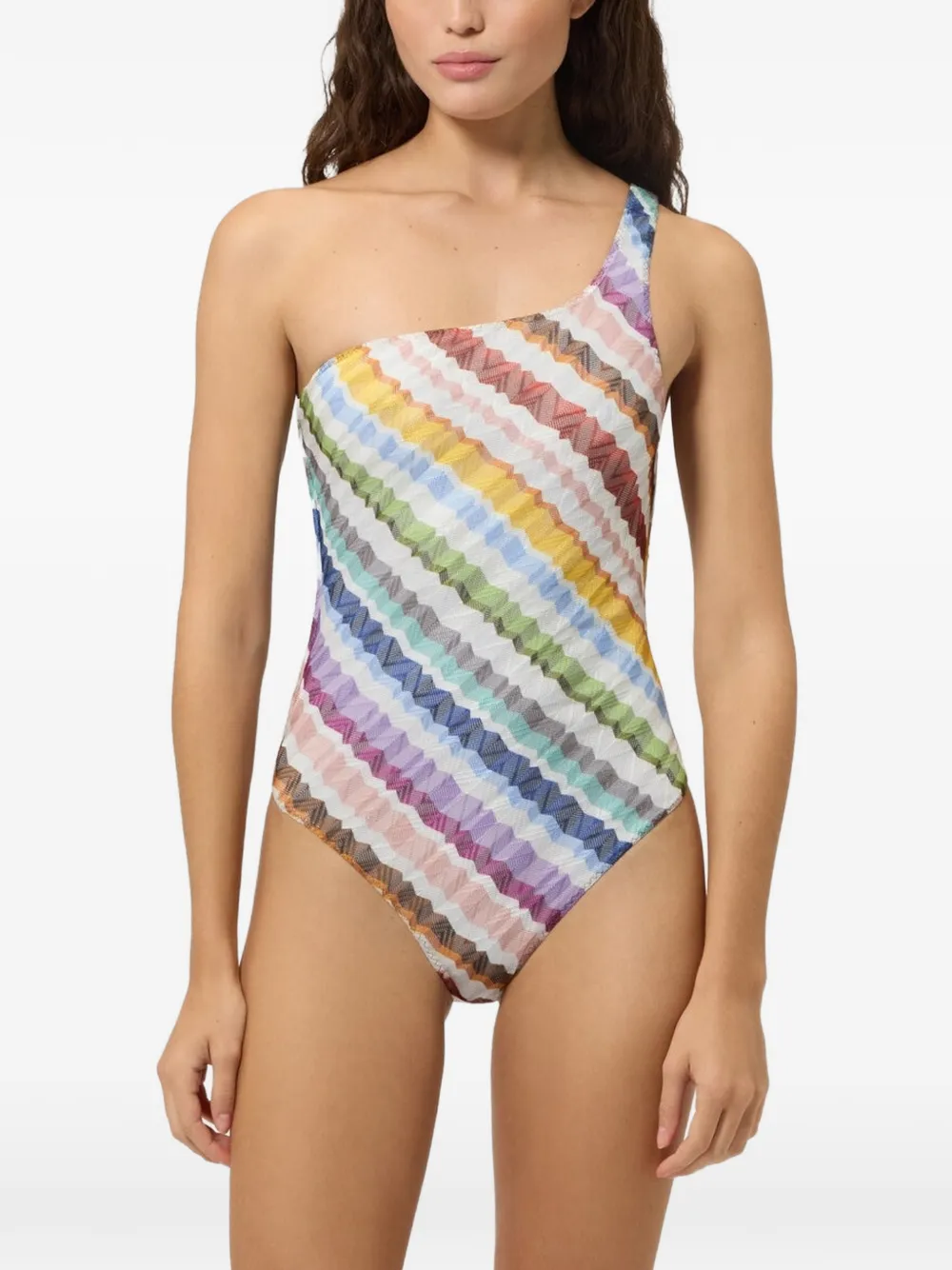 Missoni Asymmetrisch badpak Wit