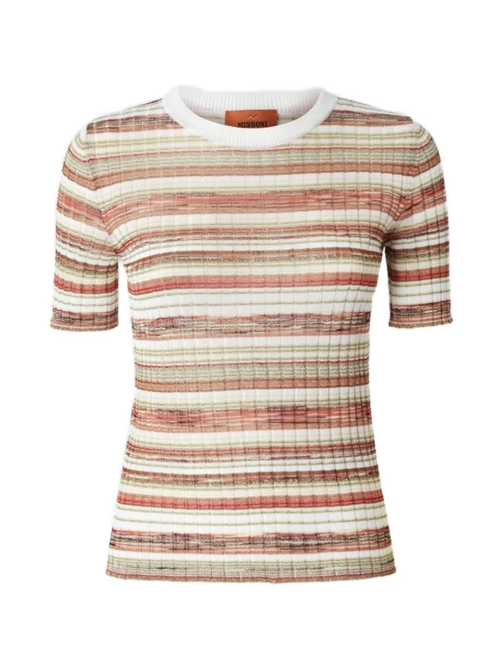 Missoni Gestreifter Strickpullover - Nude