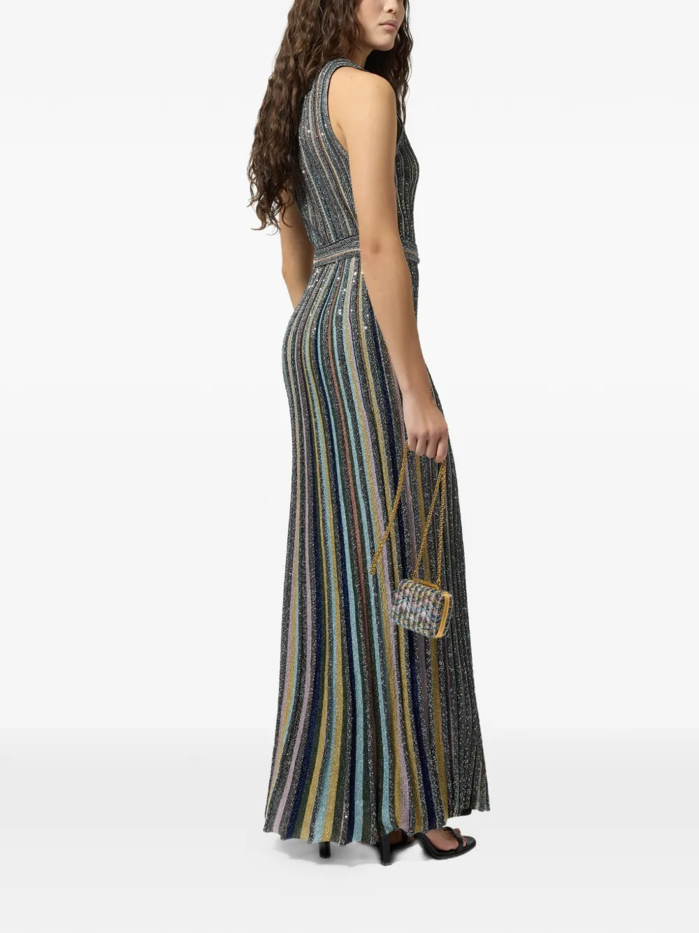 Missoni Maxi-jurk verfraaid met pailletten Zwart
