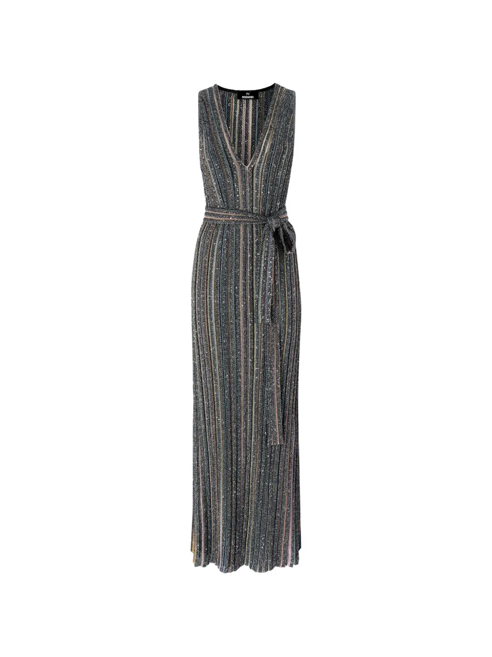 Missoni sequin-embellished striped maxi dress - Schwarz
