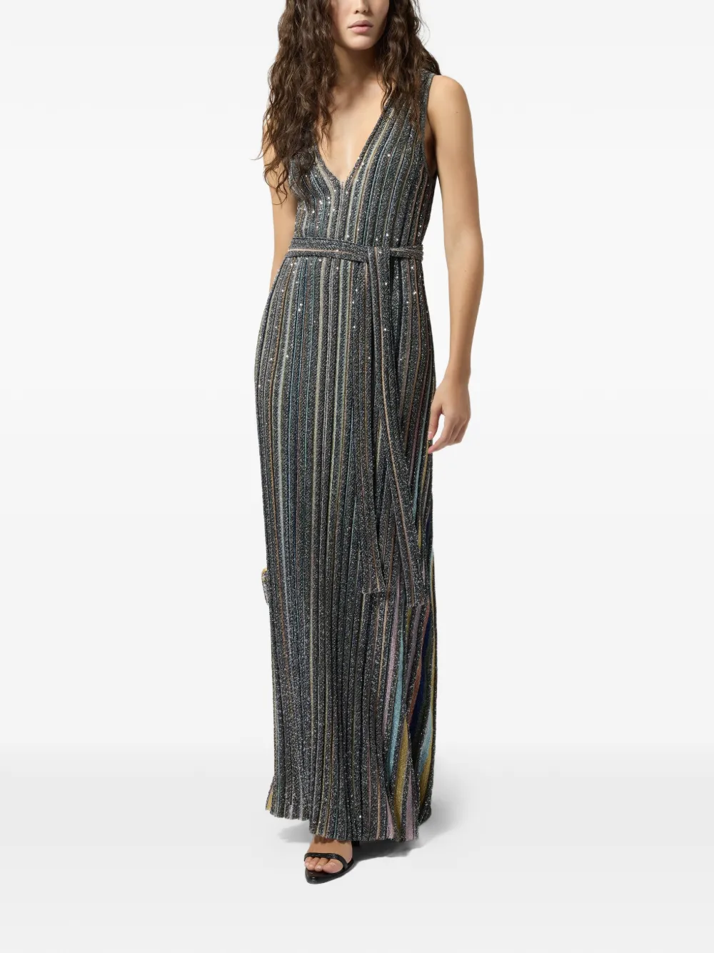 Missoni Maxi-jurk verfraaid met pailletten Zwart