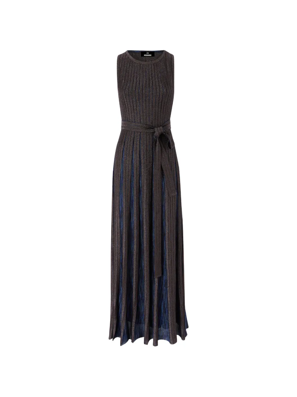 Missoni Maxikleid mit Metallic-Effekt - Braun