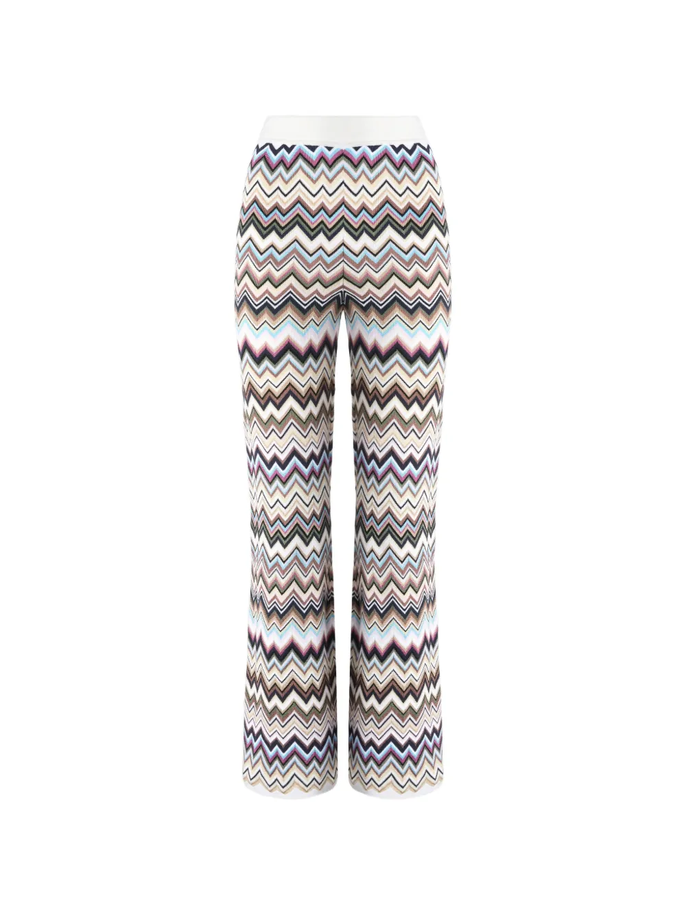 Missoni Hose im Zickzack-Strick - Weiß