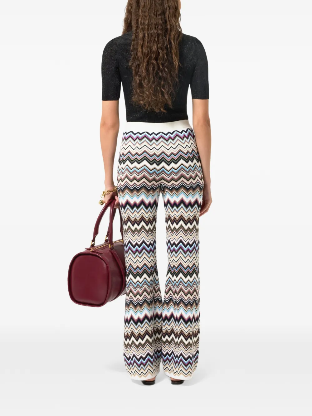 Missoni Broek met zigzagpatroon Wit