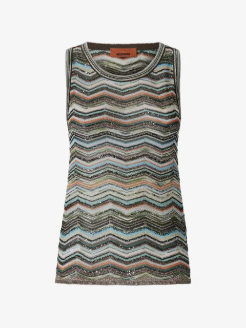 Missoni تانك توب بحياكة متعرجة