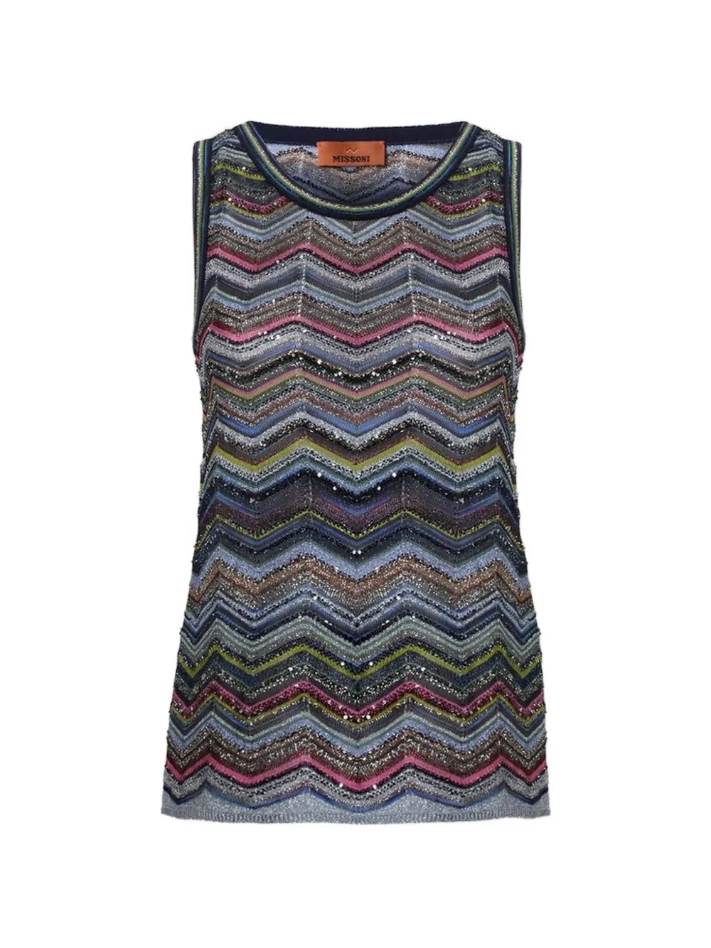 Missoni zigzag-knit top - Grigio