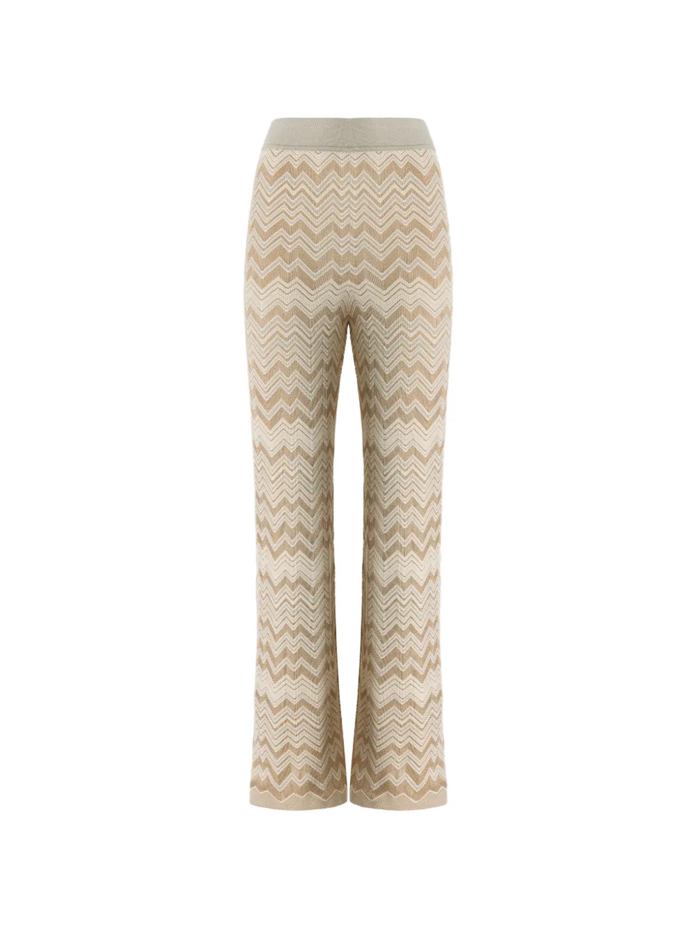 Missoni zig-zag viscose and wool straight-leg trousers - Toni neutri